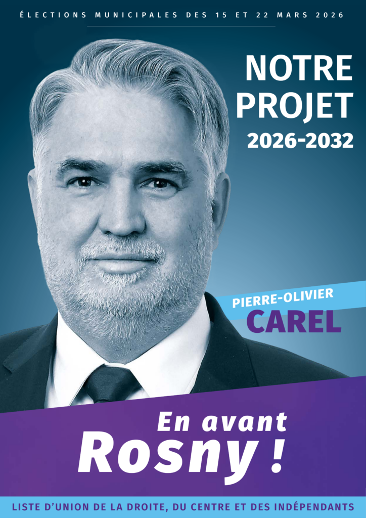 Couverture du programme "En avant rosny" de Pierre-Olivier Carel candidat maire Rosny-sous-Bois municipales 2026